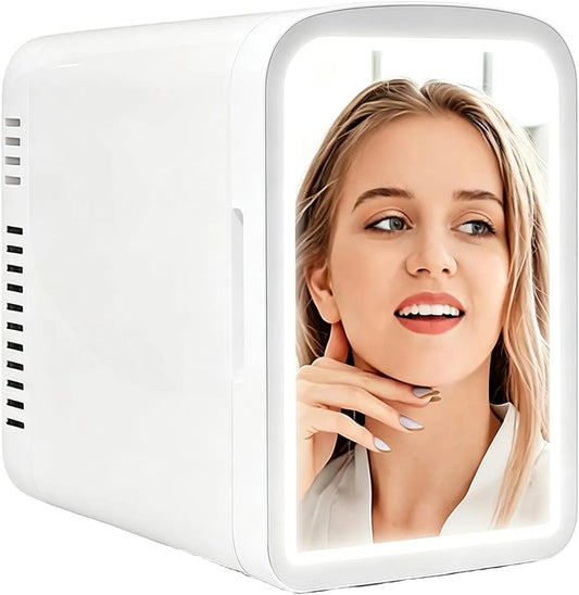 Frigorifero, 4 L, apparecchio refrigerante, Raffreddatore, 4L Frigo Skincare Mini Raffreddatore Camera Ufficio Viaggio Campeggio