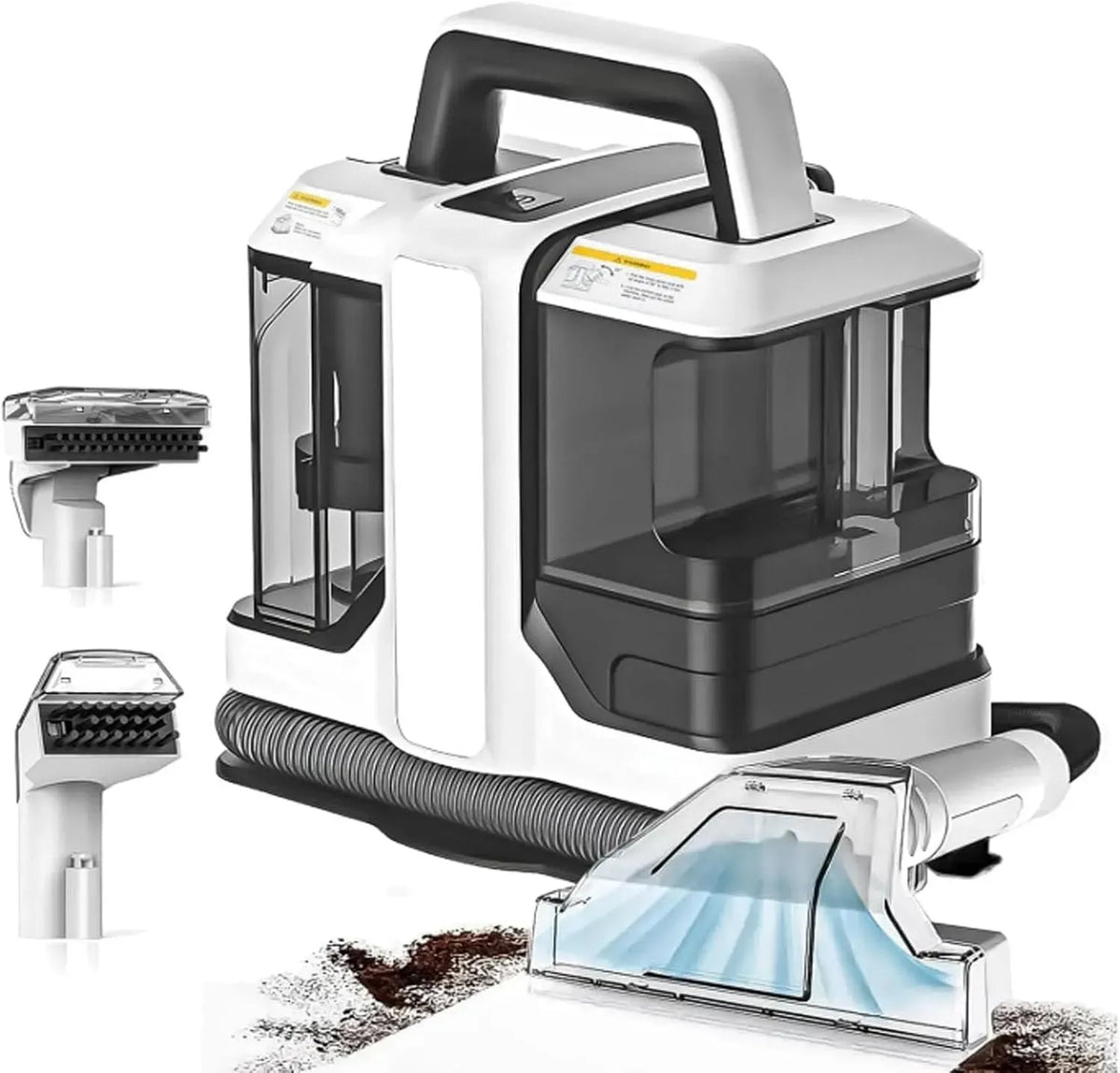 Spot Cleaner, pulitore, spazzola, portatile, per tappeti con doppia spazzola per la rimozione profond