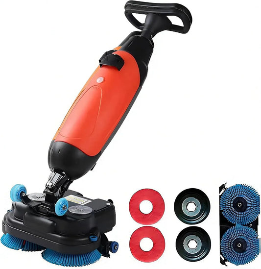lucidatrice, estrattore, pulitore, spazzola, lavapavimenti elettrico, lucidatrice elettrica, professionale, senza fili, rosso, per uso commerciale