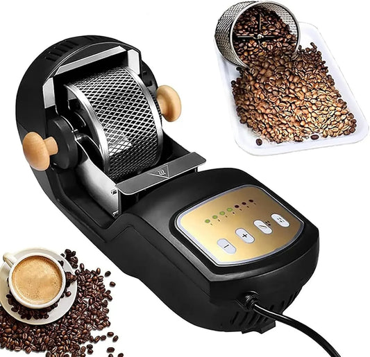 Macchina per cuocere, 300 G, acciaio inox, per caffè Tostatrice automatica per chicchi di caffè