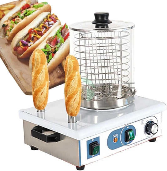W/1200 2-Stick Macchina per Hot, piastra per panini e sandwich, 550 W, 1200 W, professionale, acciaio inox, funzione riscaldante, per Hot Dog