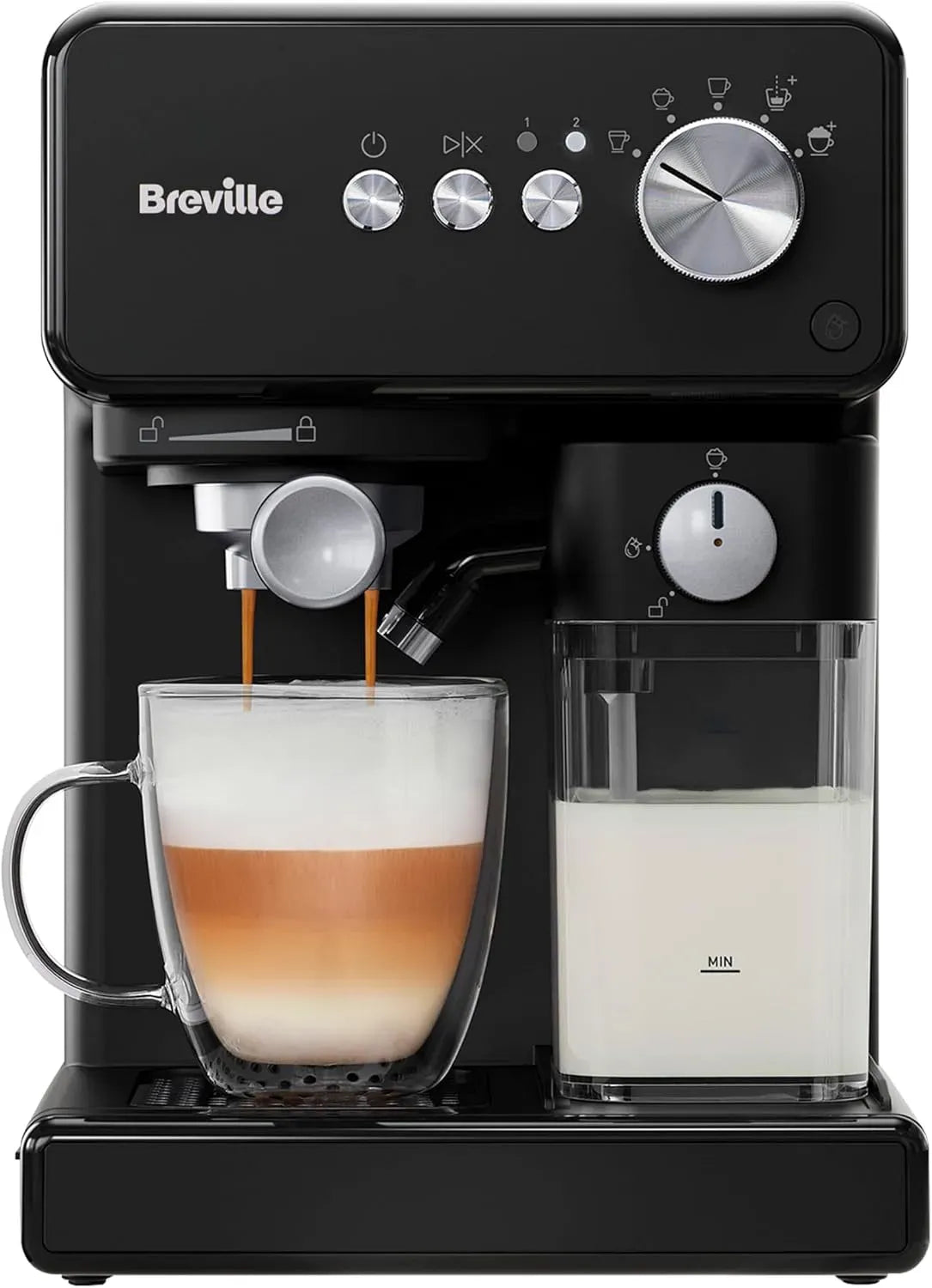 Macchina per caff, macchina da caffè elettrica, touch, per caffè espresso
