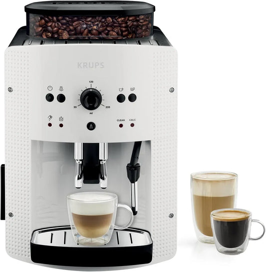 Krups L 9 EA8105 Macchina per espresso, macchina per caff, macchina da caffè elettrica, 1,6 L, 1450 W, 9 tazze, libera installazione, bianco