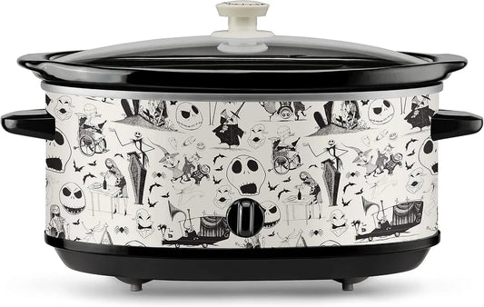 7-Quart Cooker, e Christmas Sketch Pattern Slow Cooker