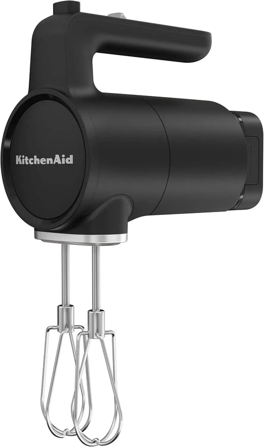KitchenAid Frullatore, acciaio inox, nero, 60 minuti di utilizzo, Fruste Turbo in acciaio inox