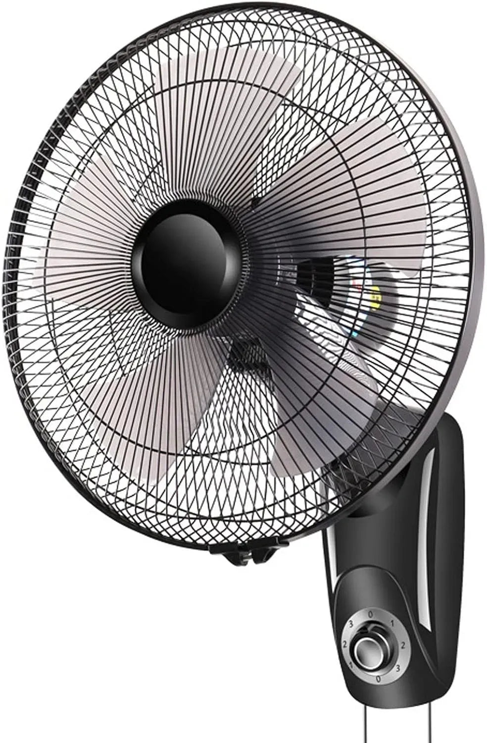 Ventilatore, montaggio a parete, industriale, 3 velocità, professionale, nero