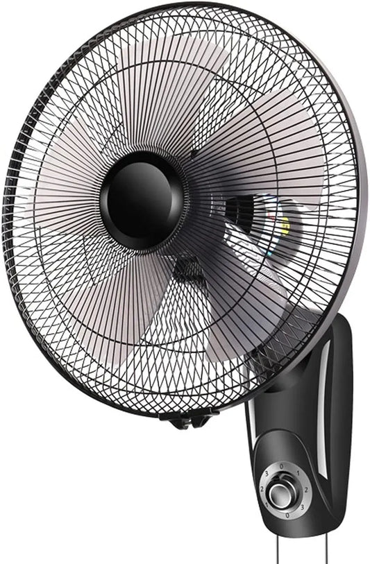 Ventilatore, montaggio a parete, industriale, 3 velocità, professionale, nero