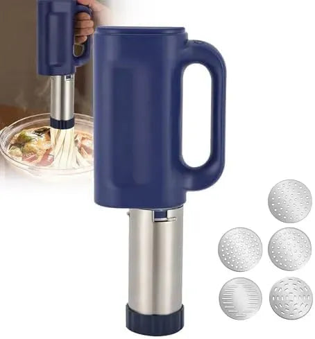 Macchina per pasta, 50 W, macchina per tagliatelle, USB, ristoranti, batteria da 1500 mAh, ricaricabile tramite USB
