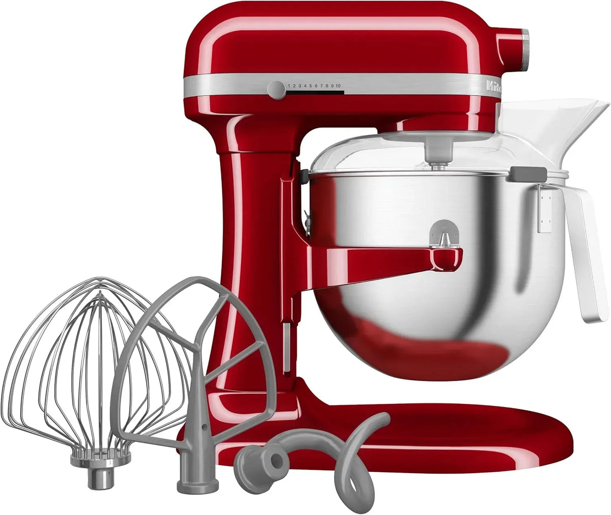 KitchenAid 5KSM70JPXEER Robot da cucina, 6,6 L, rosso, EMPIRE ROT