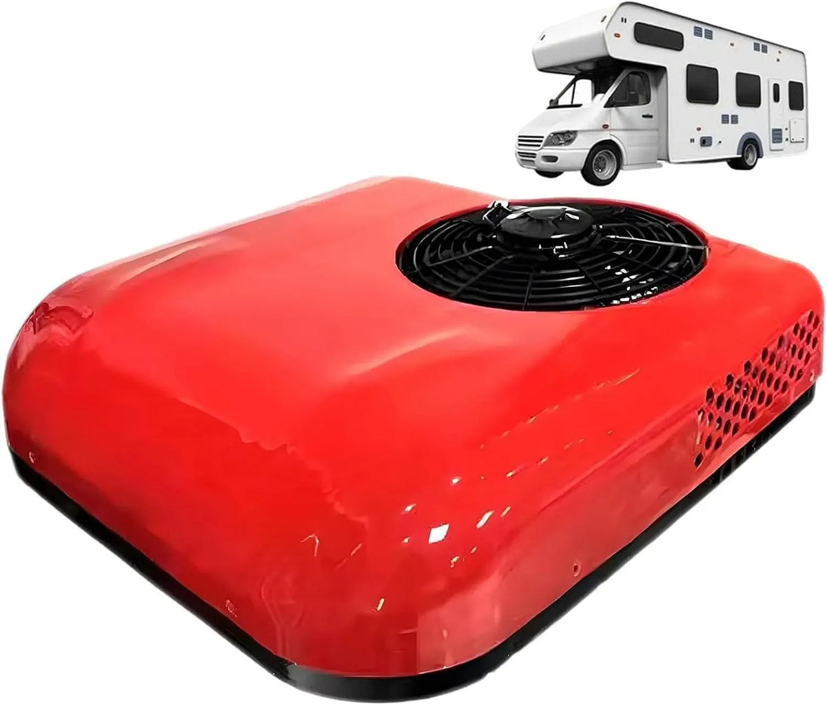 Condizionatore 12V/24V Red-24V, 12 V, rosso, climatizzatore, Condizionatore da Tetto per Camper e Camion