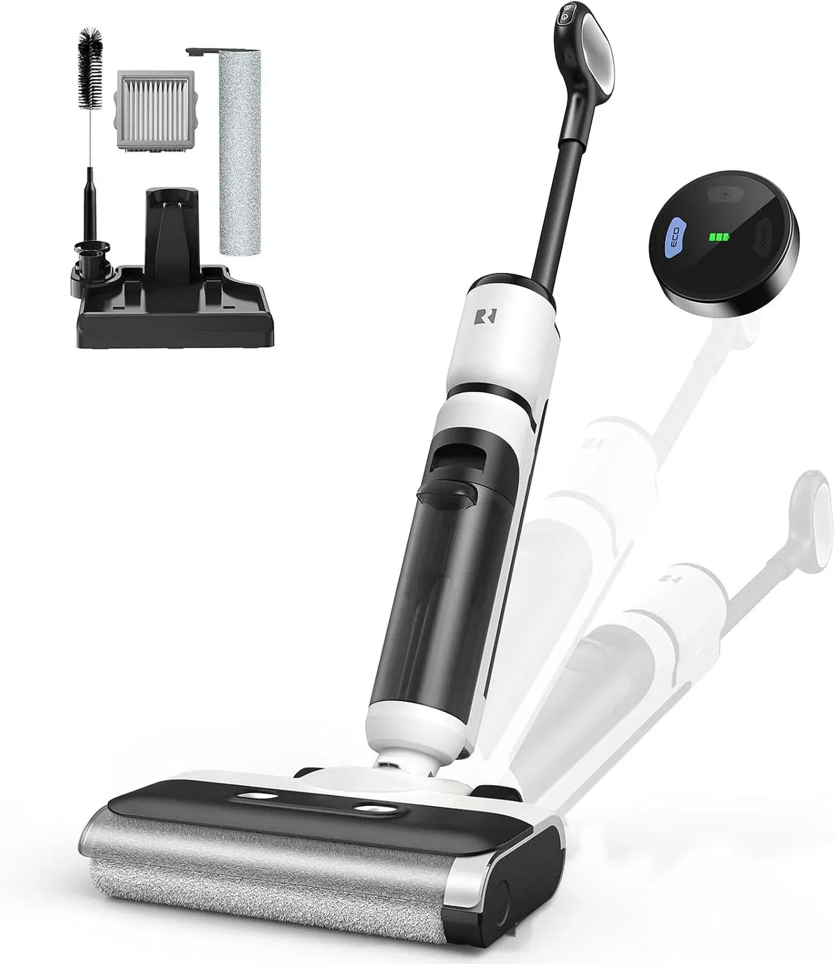 Aspirapolvere H13, 75 Min Autonomia, 000 Pa, aspiratore elettrico domestico, Aspirapolvere Lavapavimenti Senza Fili