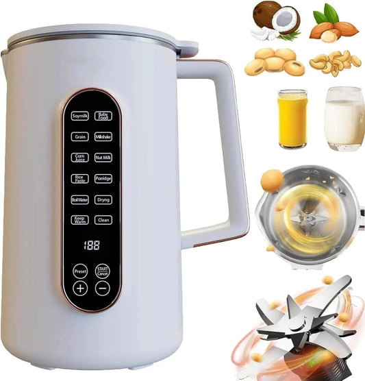 macchina per latte, 1,2 L, per latte di noci, con 10 lame per bevande senza mandorle