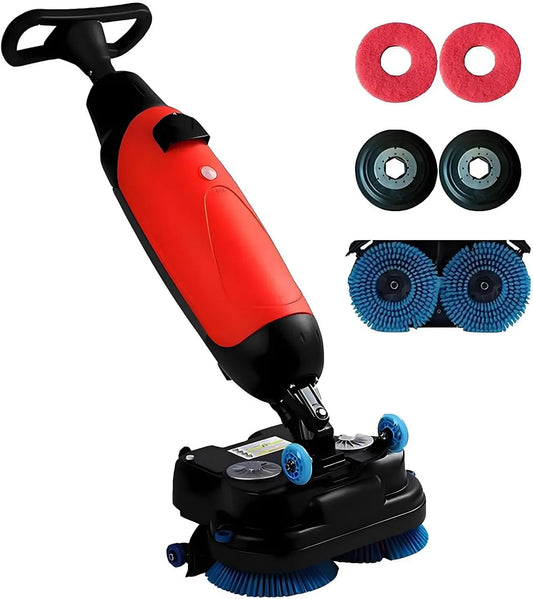 Lavapavimenti Commerciale in formato mobile, Spazzole Rotanti 360°, per uso domestico e commerciale, 240 RPM, Larghezza di aspirazione 450 mm