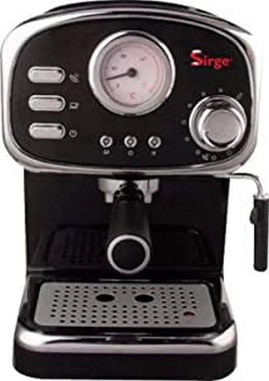 Macchina per caff, POMPA, macchina da caffè elettrica, 1,25 L, 1100 W, 15 bar, ampio serbatoio, vapore, rimovibile