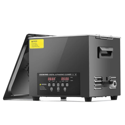 vasca per pulizia a ultrasuoni, Pulitore, 10 L, 240 W, timer, professionale, per Ricambi Auto, CREWORKS