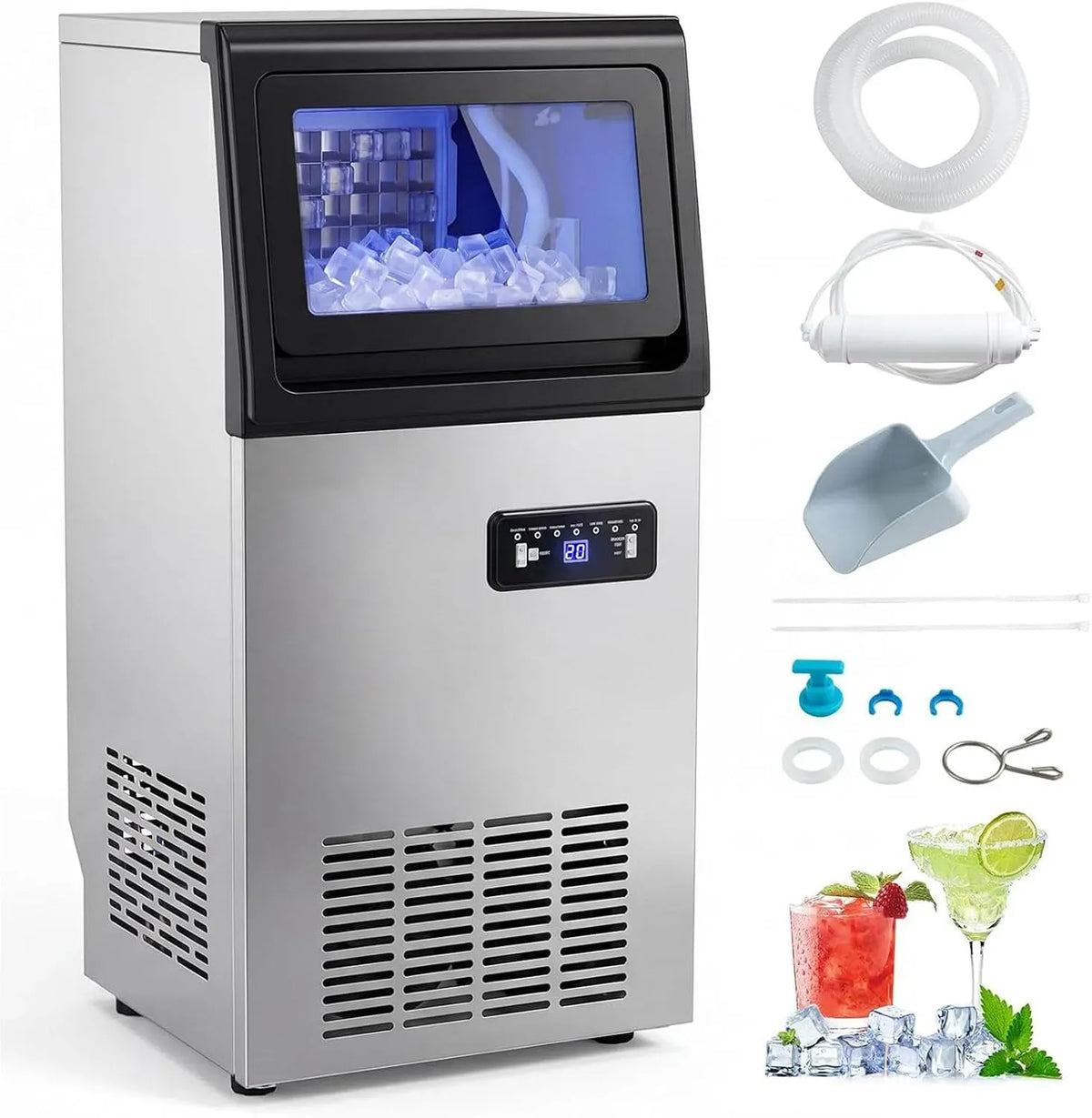 Tavolo, 40 kg, professionale, Automatica, Macchina Il Ghiaccio da Tavolo Commerciale