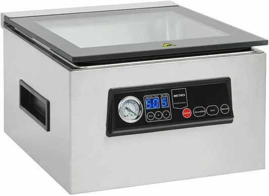 GVS1200 70L/min pompa, macchina per sottovuoto alimentare, 7 L, 5 programmi, 70 L, acciaio inox, argento, vetro, per alimenti GVS1200, METRO
