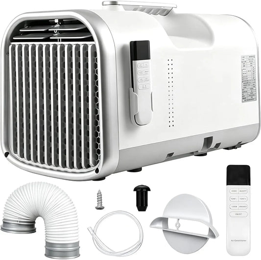 Condizionatore, 42 dB, Condizionatore 4400BTU/ 5100BTU, portatile, Mini Clima Silenzioso 42dB, d'aria portatile