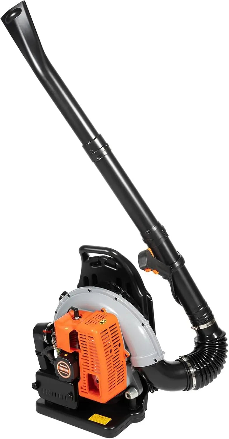 portatile, trasportabile sulla schiena, per da giardino, Soffiatore a benzina da 63 cc, 6800 giri/min, a 2 tempi, per rimuovere la neve, rimuovere la
