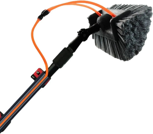 set per pannelli solari e finestre, 7,2 m, Asta telescopica, manico telescopico da riempire dotato di acqua