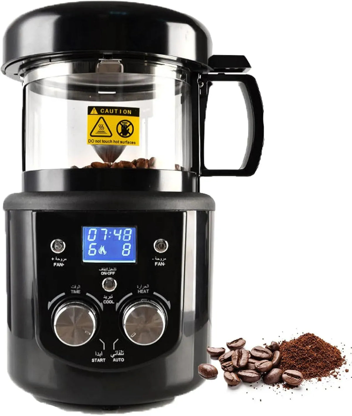 Capacità Tostatura, Tostatrice Per Caffè, per Tostatrice Automatica Ad Aria Calda Con Funzione Temporizzazione, Macinacaffè Elettrico Con 2 Modalità