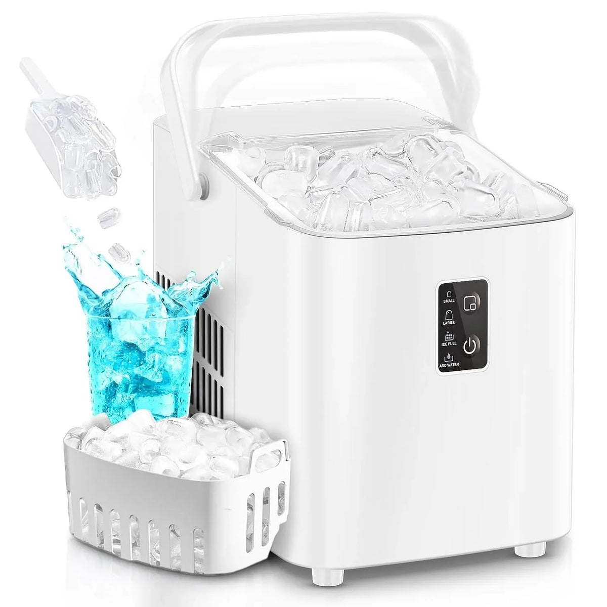 14kg/24h Macchina per il Ghiaccio, 14 kg, 4K UHD, per il Ghiaccio 14kg/24h, FOHERE