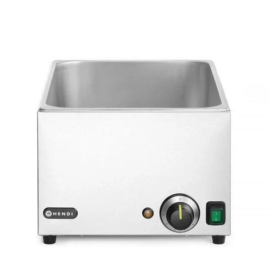 GN 1 Bagnomaria elettrico, scaldavivande per buffet, temperatura regolabile 30 °C a 85 °C, 1 x /1, 2 x /2, acciaio inox, 590x332x, 230V, 000W, 242mm
