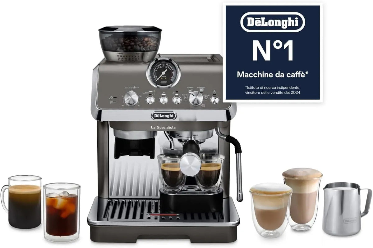De'Longhi EC9255.T Montalatte, 1450 W, cappuccinatore, 2 zone di temperatura, Incluso Kit da Barista