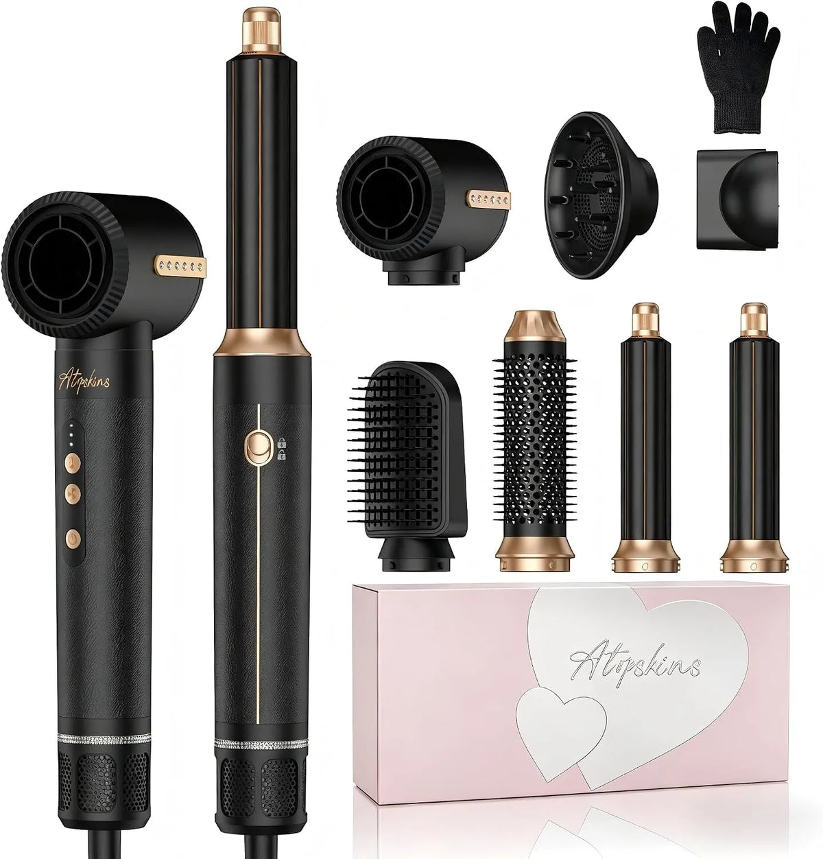 Atopskins 7 in 1 Asciugacapelli Air Styler 110000 U/MIN Hair Styler Phon