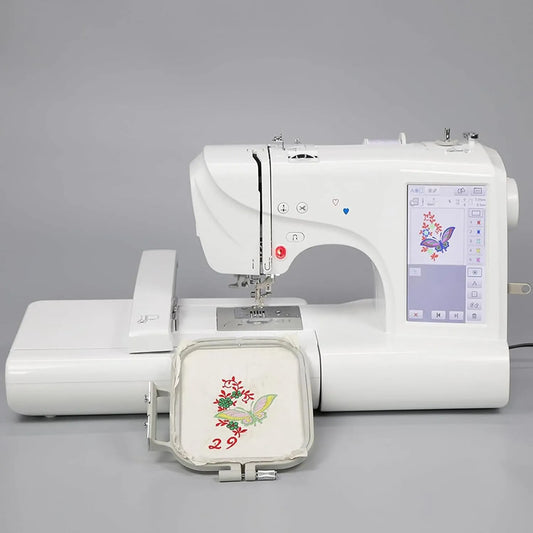 Macchina da Cucire, Macchina da Ricamo, macchina per cucito elettrica, ricamatrice elettrica, USB, display LCD