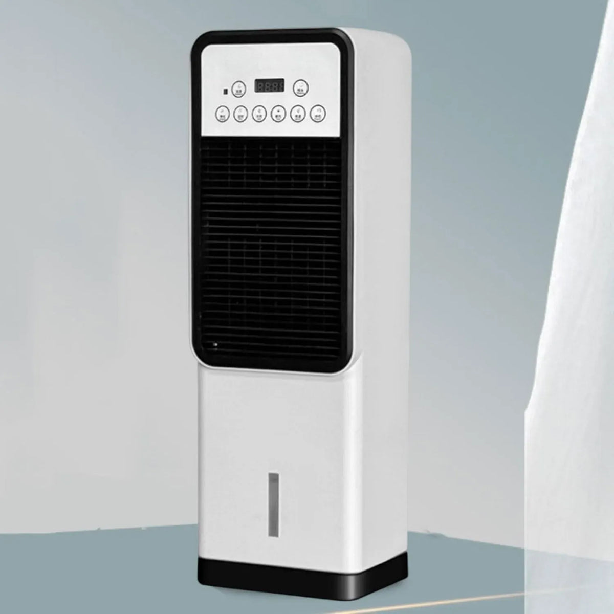 Ventilatore, portatile, ampio serbatoio, ventola per circolazione dell'aria, Raffrescatore evaporativo