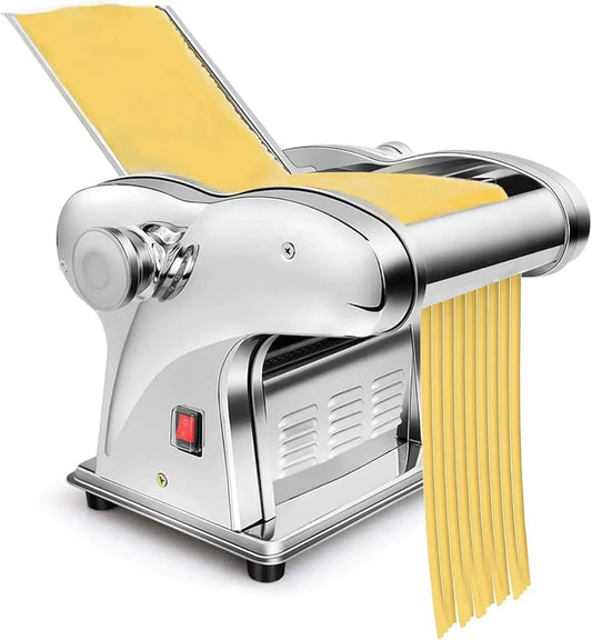 Macchina per pasta, 135 W, macchina per tagliatelle, professionale, Spessore Impasto Regolabile 0,3-4mm, Motore Rame 135W