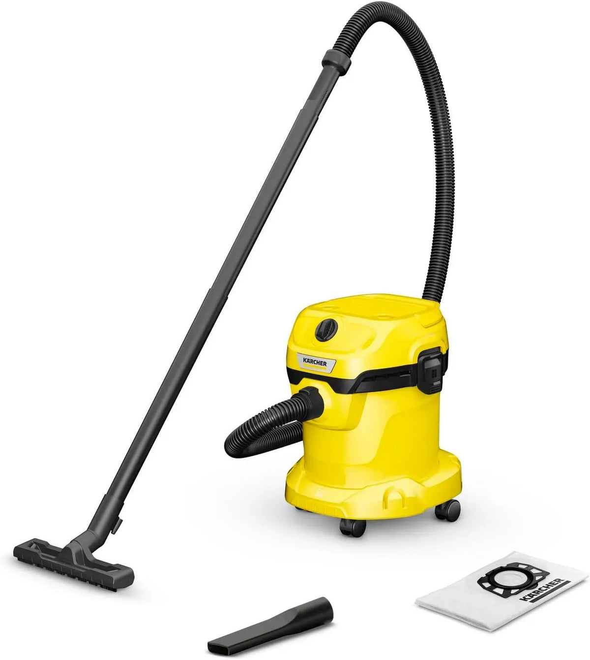 Kärcher WD 2 V-15/4/18 Duza spatinguste, aspirare umeda si uscata, Aspirator umed/uscat Karcher 1, 628-003, 1000W, Maner transport pliabil, Functie de