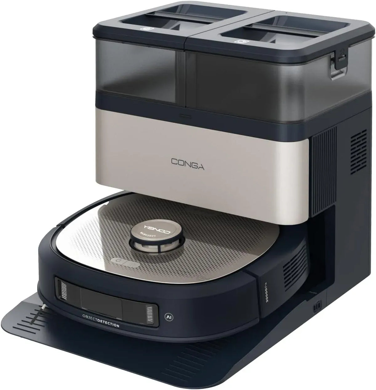 Cecotec Z100 Robot aspirapolvere, professionale, IA e Laser Conga X-Treme, 20000Pa, Mocio XXL