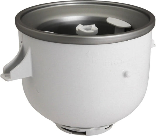 KitchenAid KICA0WH macchina per gelato, contenitore, macchina per gelato e sorbetto, 1.89 L, bianco, per gelatina 1.89L Argento