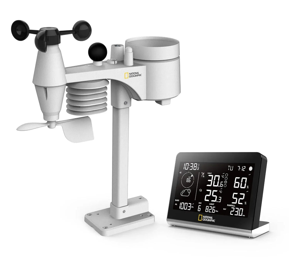 Stazione, sensore, stazione meteorologica wireless, esterno, professionale