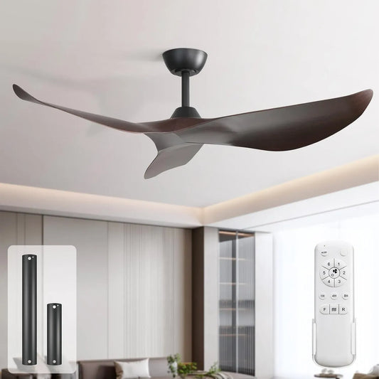 Ventilatore, 132 cm, ventola per circolazione dell'aria, Sofucor 132 cm Ventilatore da Soffitto Senza Luce