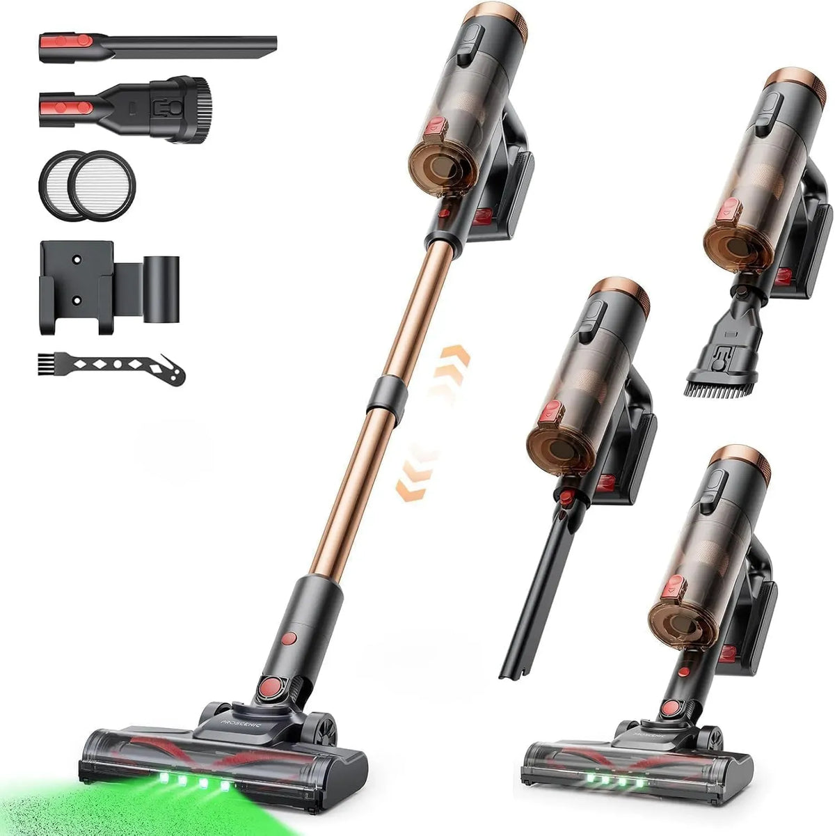 Aspirapolvere P11 500W/50Min/50KPA, 500 W, rimovibile, per Pavimenti/Tappeti/Peli, Display LED