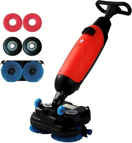 Lavasciuga, 43 cm, lavatrice/asciugatrice, industriale, professionale, rosso, per uffici e negozi, larghezza di pulizia 43 cm