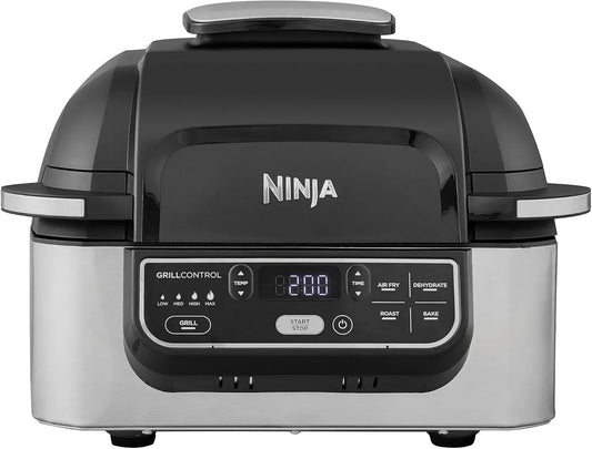 Ninja AG301EU Asciugatrice, 5.7 L, 5 programmi, nero, Foodi Griglia e Friggitrice ad Aria 5, 5 Funzioni di Cottura