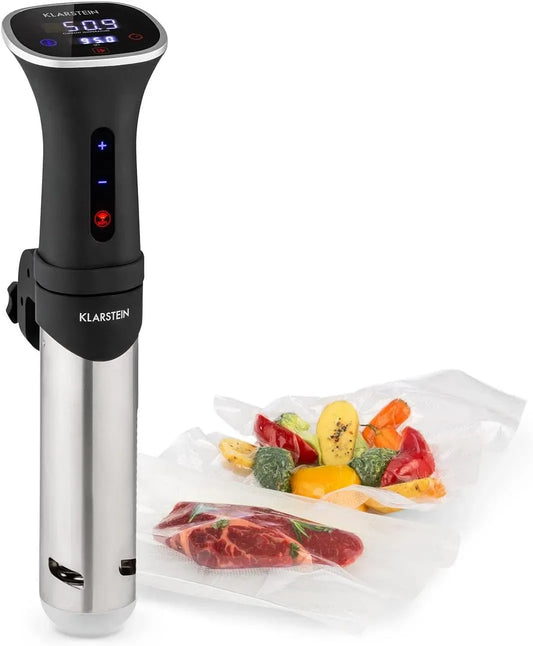 Klarstein cooker, 1200 W, 20 a 95 °C, touch, timer, effetto 3D, per sous vide