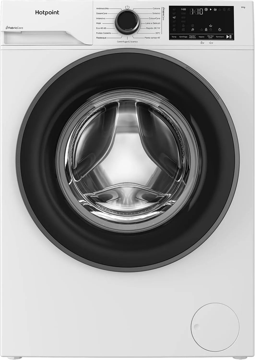 Lavatrice HB 83, 8 kg, bianco, lavabiancheria, Hotpoint Ariston CARE IT lavatrice Caricamento frontale 8 kg 1400 Giri/min Bianco