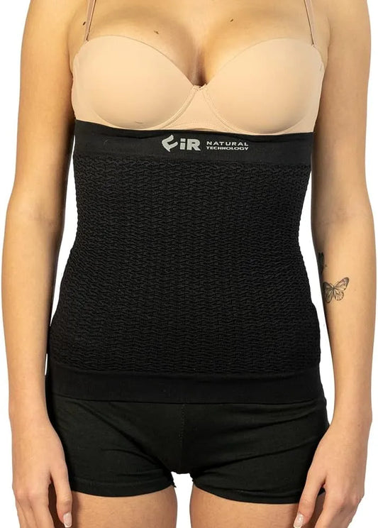 Tessuto micromassaggiante, Fir Fascia Addominale Lombare Tecnologia Unisex, Migliora Circolazione e Tono Muscolare, Elasticizzata ed Aderente