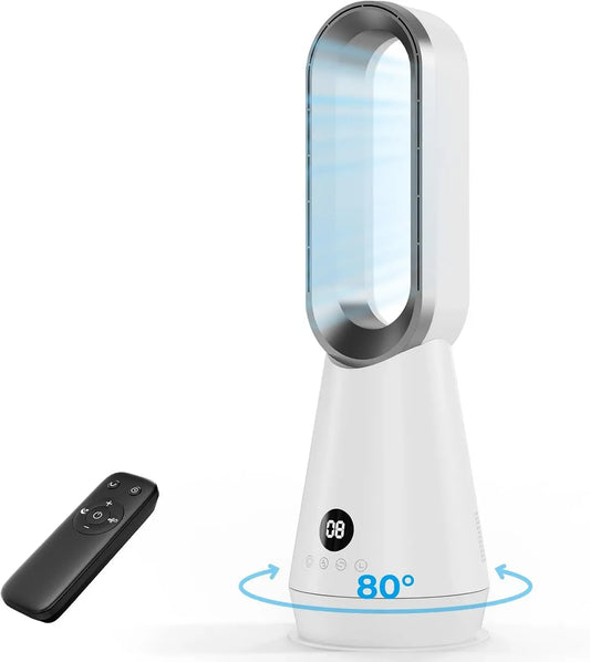 Ventilatore, 32 dB, touch, timer, oscillazione, Oscillazione 80° Ampia Copertura, 8 Velocità Regolabili, Telecomando e Touch