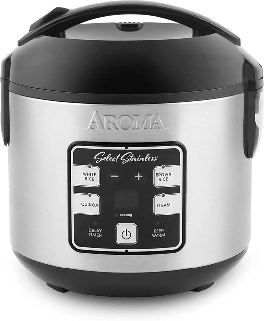 ARC-914SBDS Multicooker, pentola elettrica multifunzione, multicooker elettrico, 4 tazze, acciaio inox, per riso e cereali, Aroma