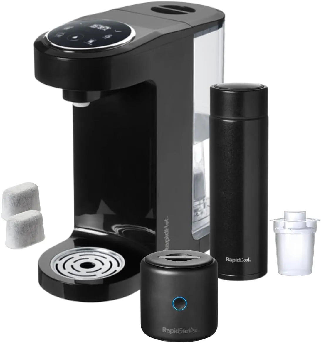 Include RapidCool, Nuby Rapid Formula Making Kit, RapidSterilise & RapidHot, Acqua bollente istantanea