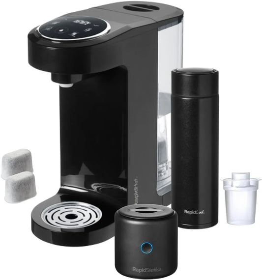 Include RapidCool, Nuby Rapid Formula Making Kit, RapidSterilise & RapidHot, Acqua bollente istantanea