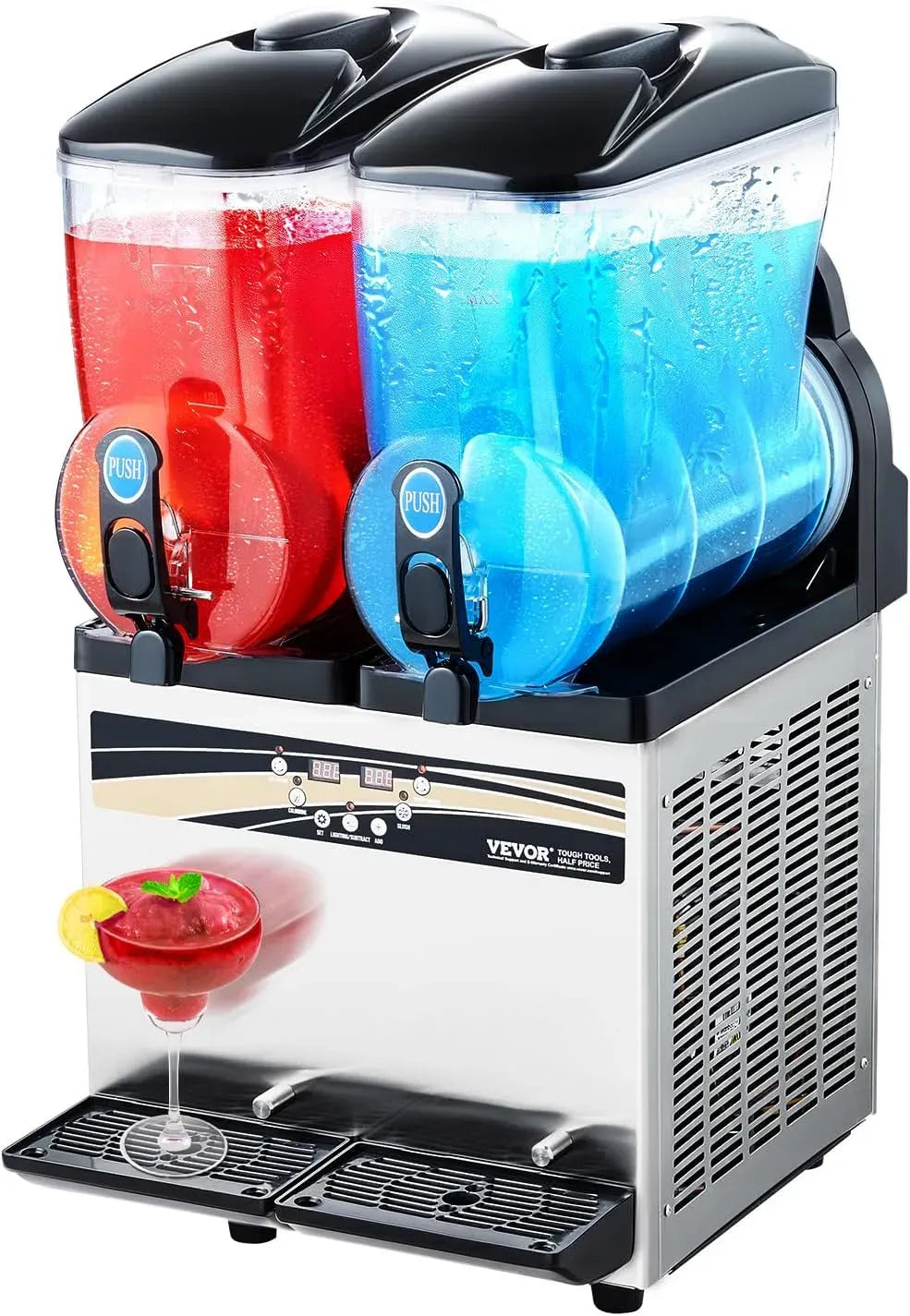 VEVOR Frullatore, 15 L, professionale, acciaio inox, Bar