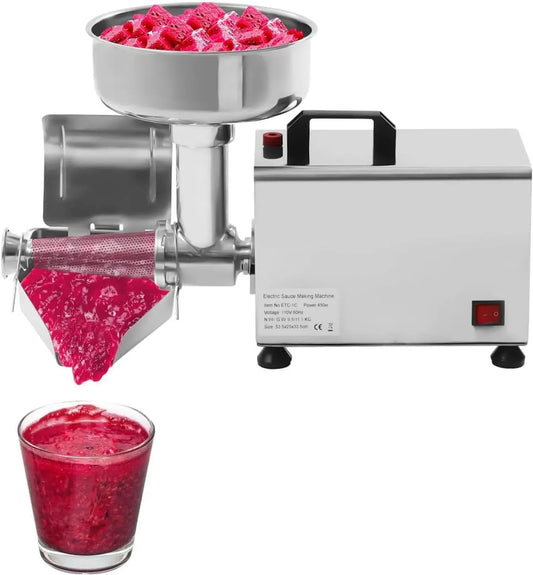 Passapomodoro elettrico, 220 V, pressa per pomodori, acciaio inox