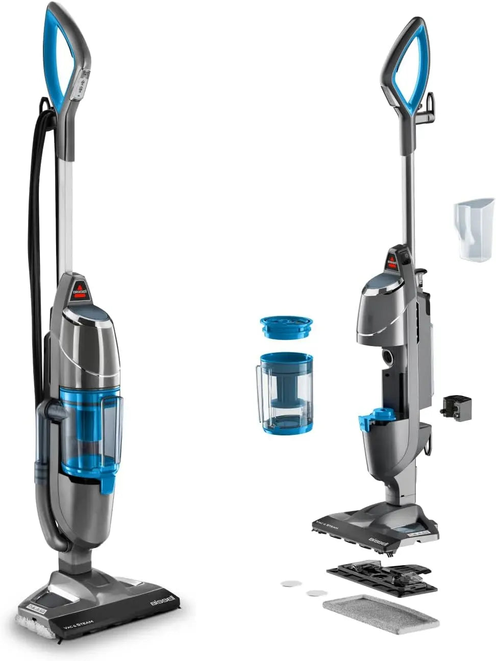 Aspirapolvere, BISSELL 4266N, vapore, aspiratore elettrico domestico, Vac & Steam Lavapavimenti a Vapore e Aspirapolvere 2 in 1
